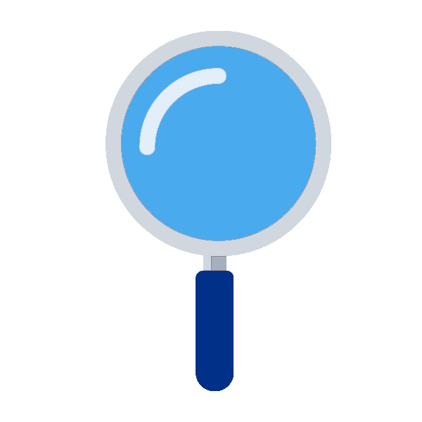 Magnifying glass, representing the New Investigator Operating Grant