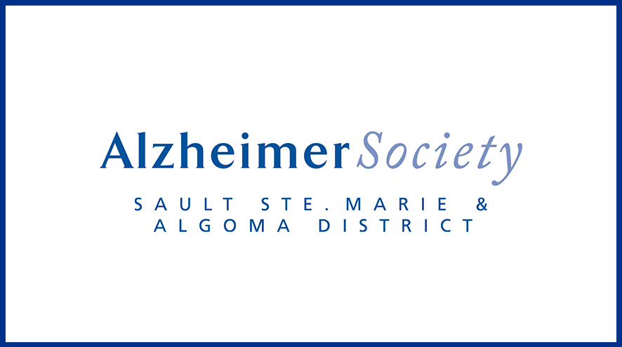 Alzheimer Society of Sault Ste. Marie and Algoma District wordmark and identifier.