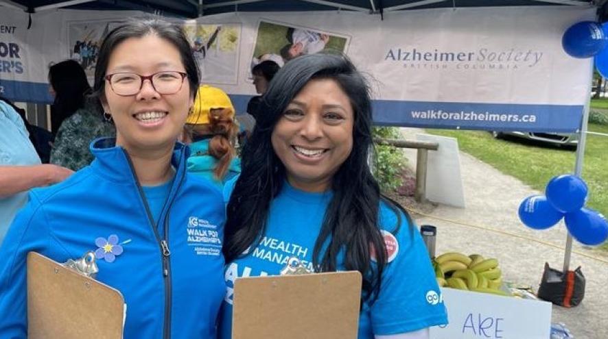 Walk co-Chairs Cathy Lin and Sue Sami