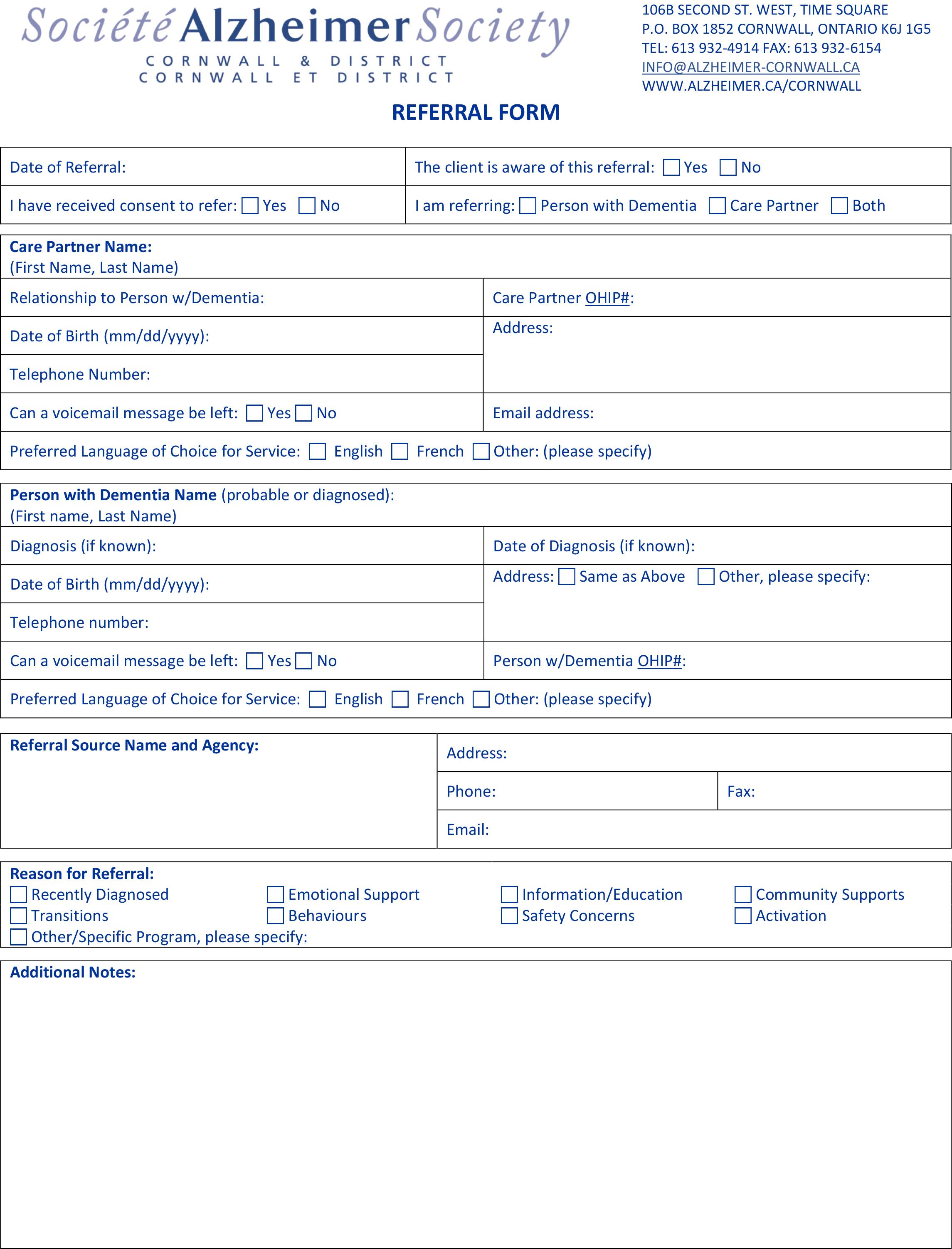 Referral Form