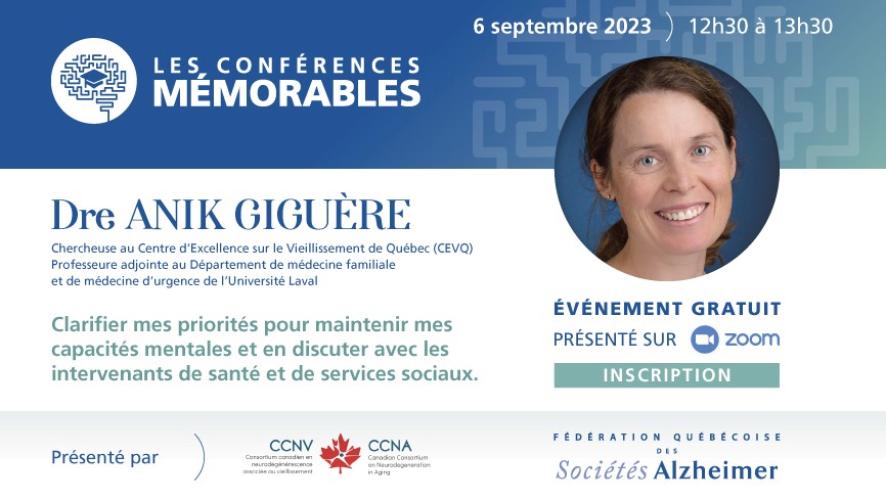 Dre Anik Giguère 6 septembre 12h30