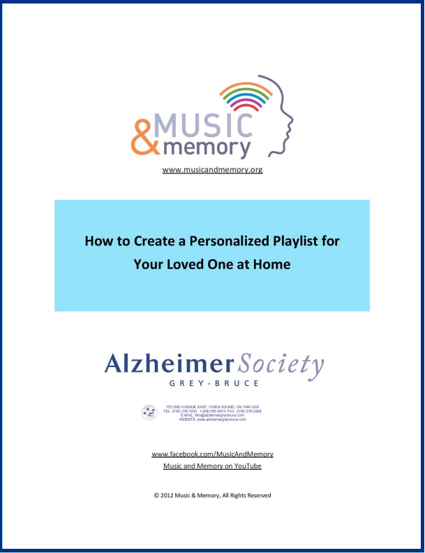 Music & Memory: How to create a personalized playlist for your loved one at home.