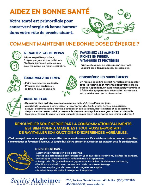 Aide-mémoire : Aidez en bonne santé