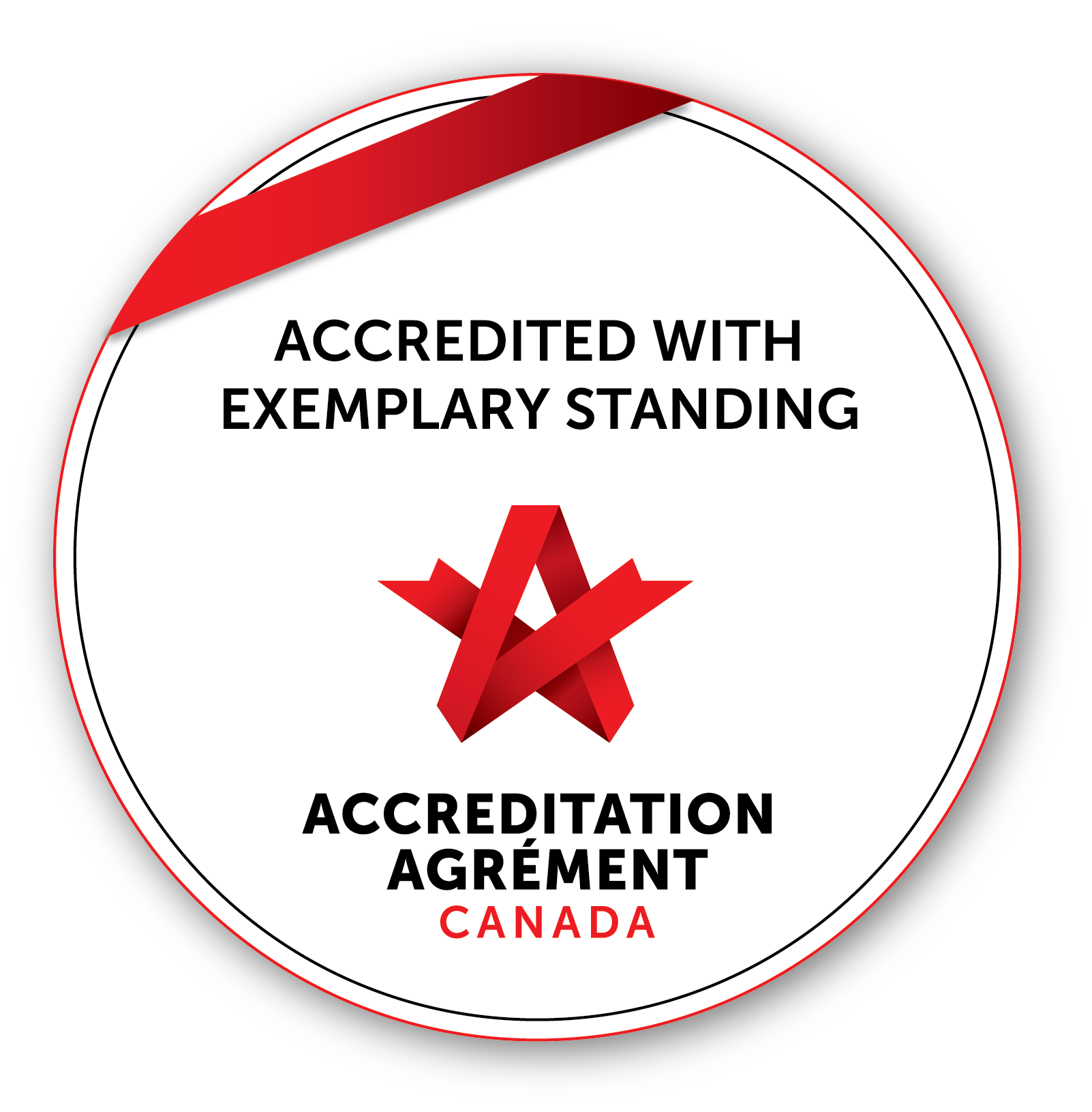 Accredited with Exemplary Standing Accreditation Canada Seal