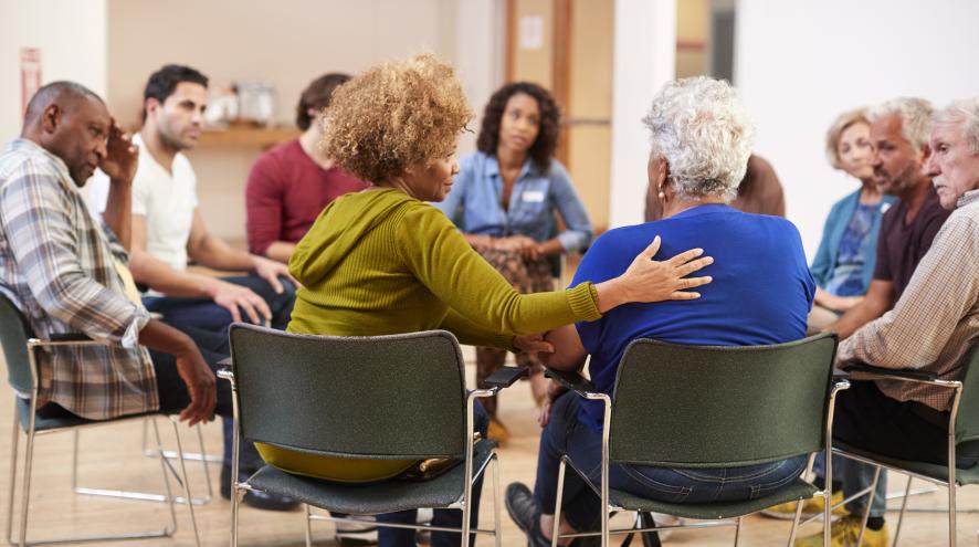 People sitting in a circle