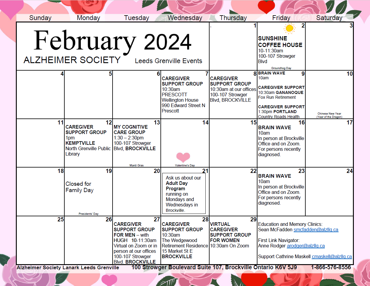 Feb 2024 LG Calendar