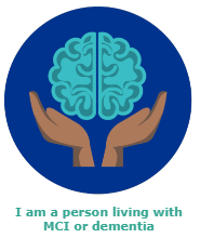 Hands holding brain icon