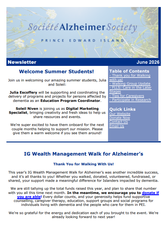 newsletter cover photo