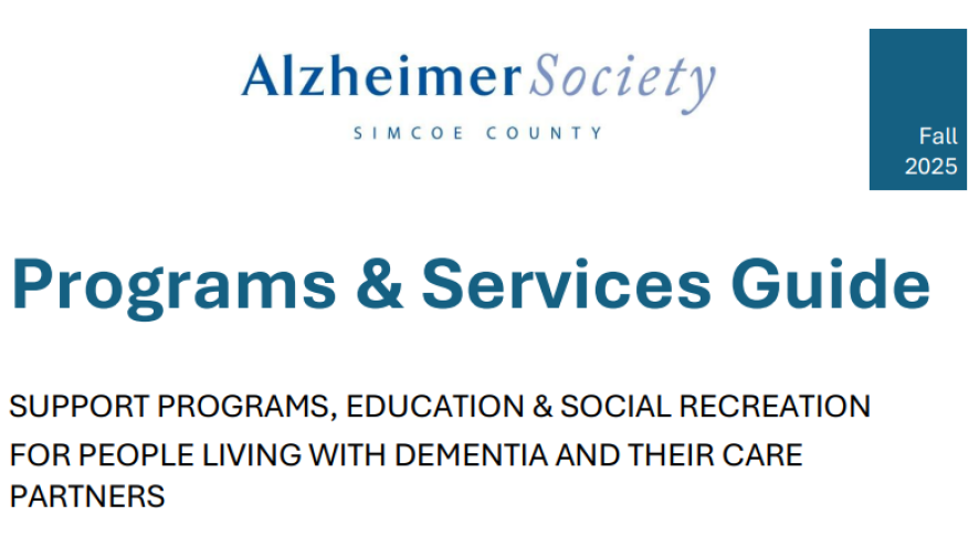 Front page of fall Programs and Services Guide 