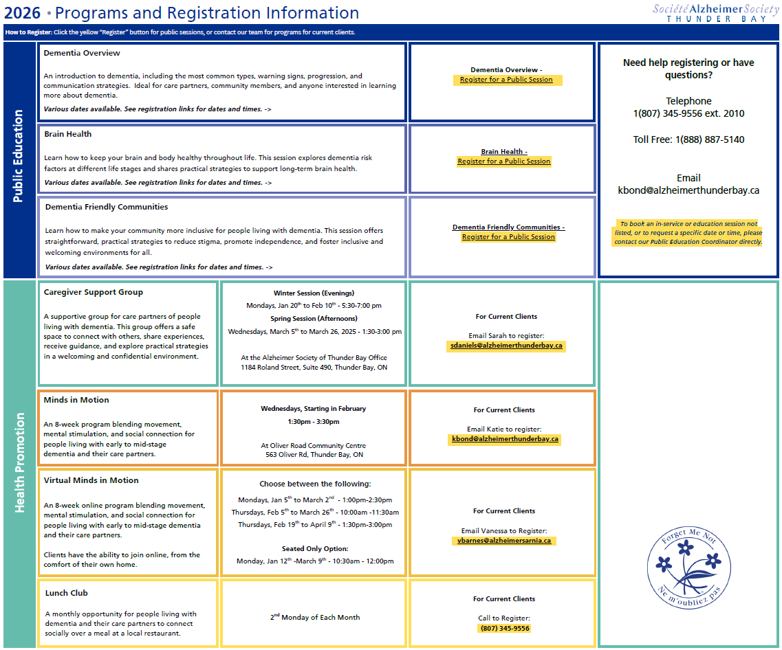 Programs and Registration