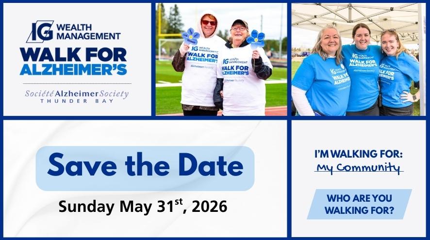 Save the Date - IG Wealth Management Walk for Alzheimer's May 31st 2026