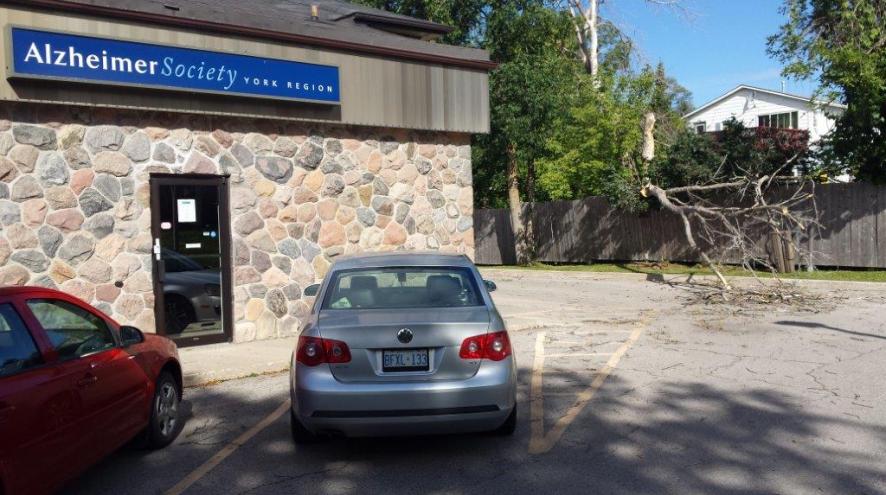 Side view of the Alzheimer Society of York Region's Georgina office, which is open by appointment