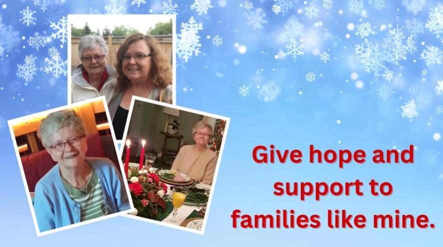 Moments of Jane and Eileen set on a snowy background.